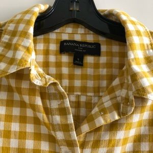 BR Yellow Flannel Button Down